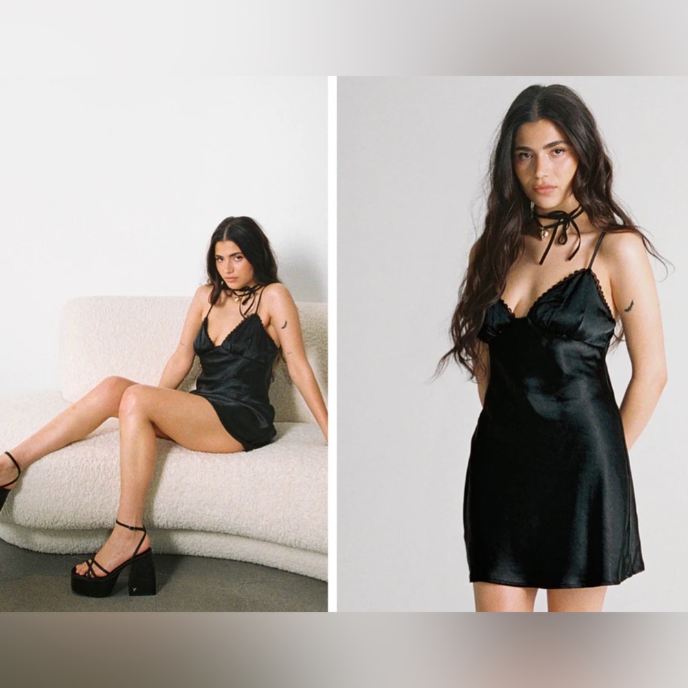 Black Silky Dress